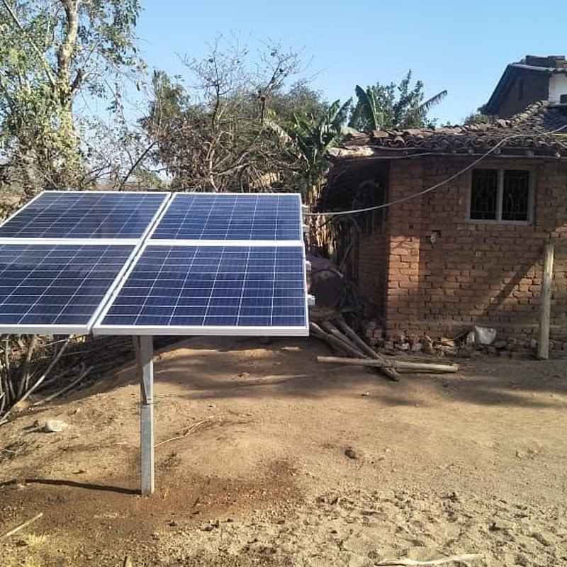 Elite Solutions installed solar panels in the villages.